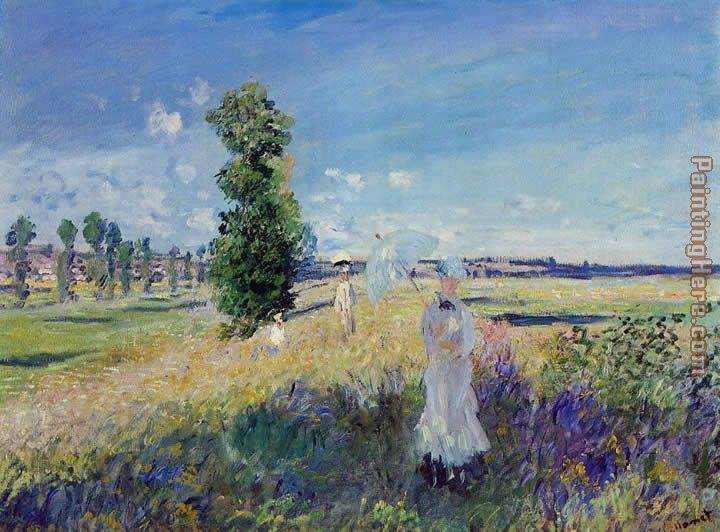 The Walk Argenteuil painting - Claude Monet The Walk Argenteuil art painting